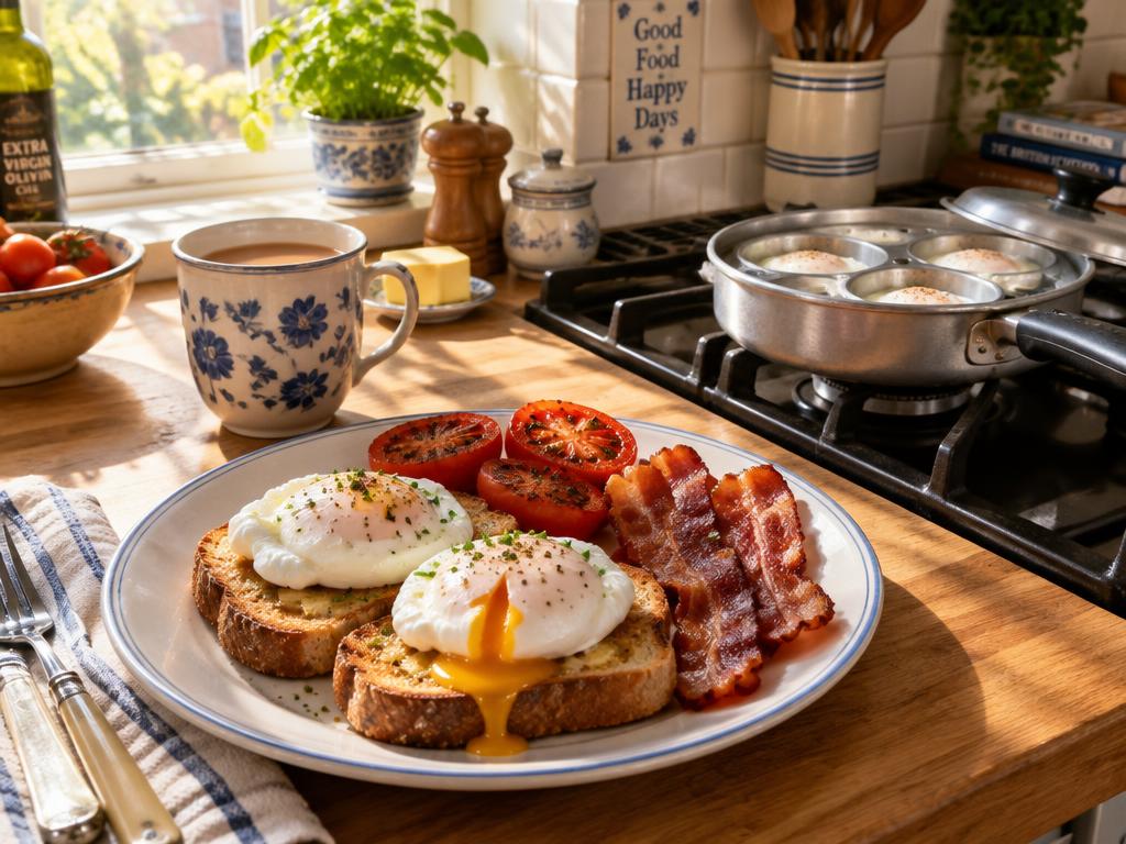 Weekend breakfast cooked at home