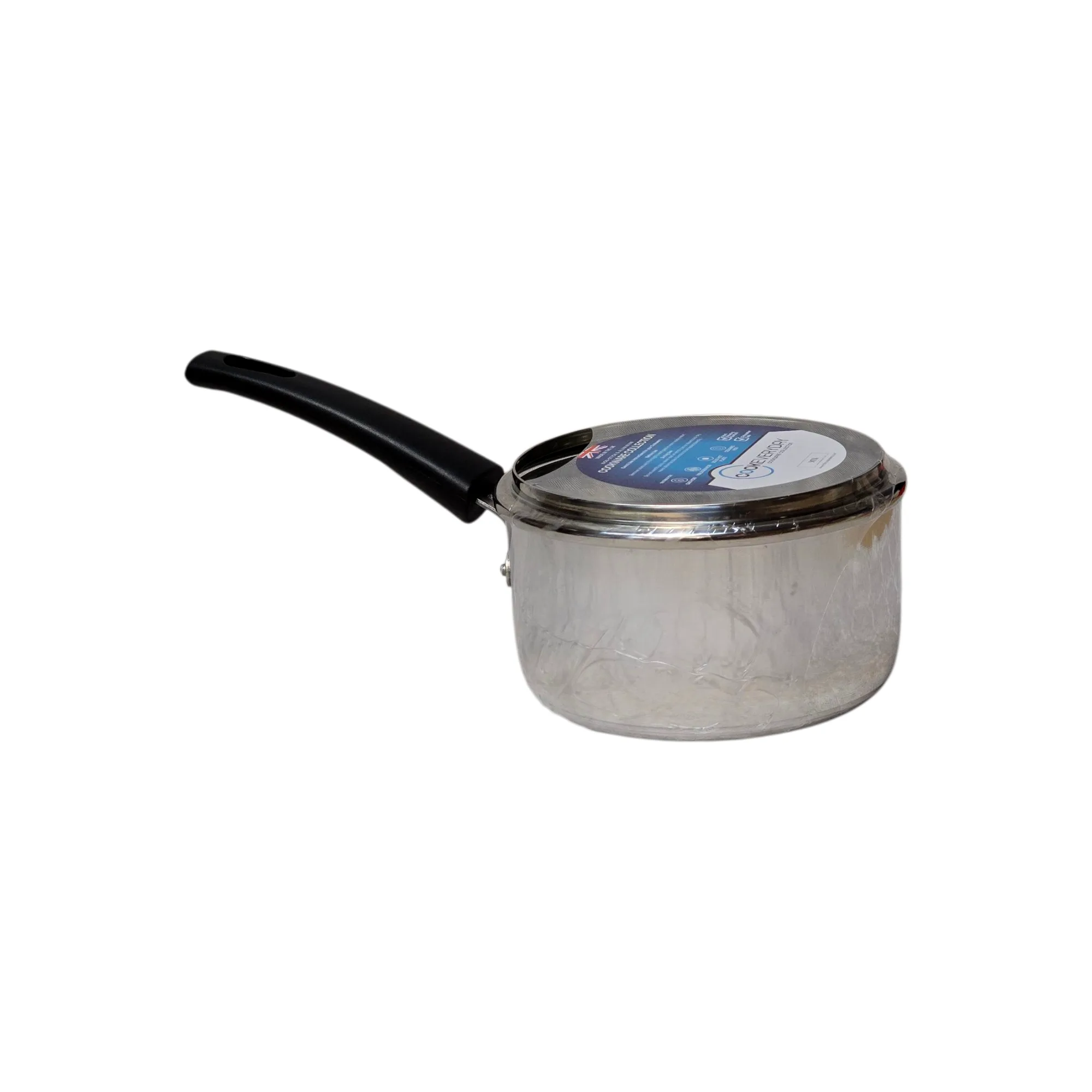 15cm / 6" Polished Aluminium Saucepan with Glass Lid thumbnail 3