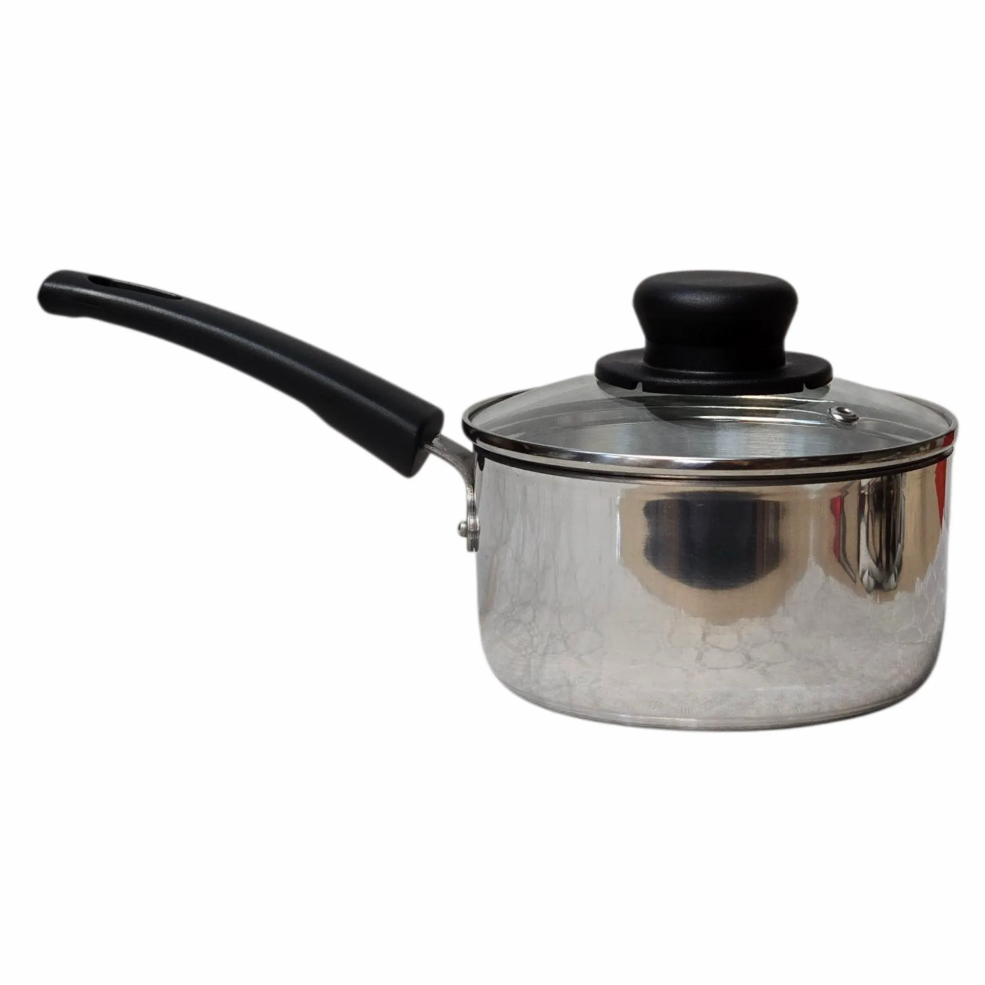 15cm / 6" Polished Aluminium Saucepan with Glass Lid thumbnail 5